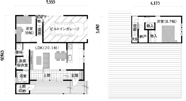 3LDK南入り